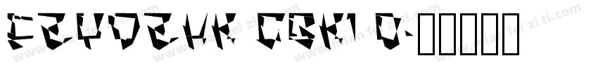 FZYDZHK GBK1 0字体转换